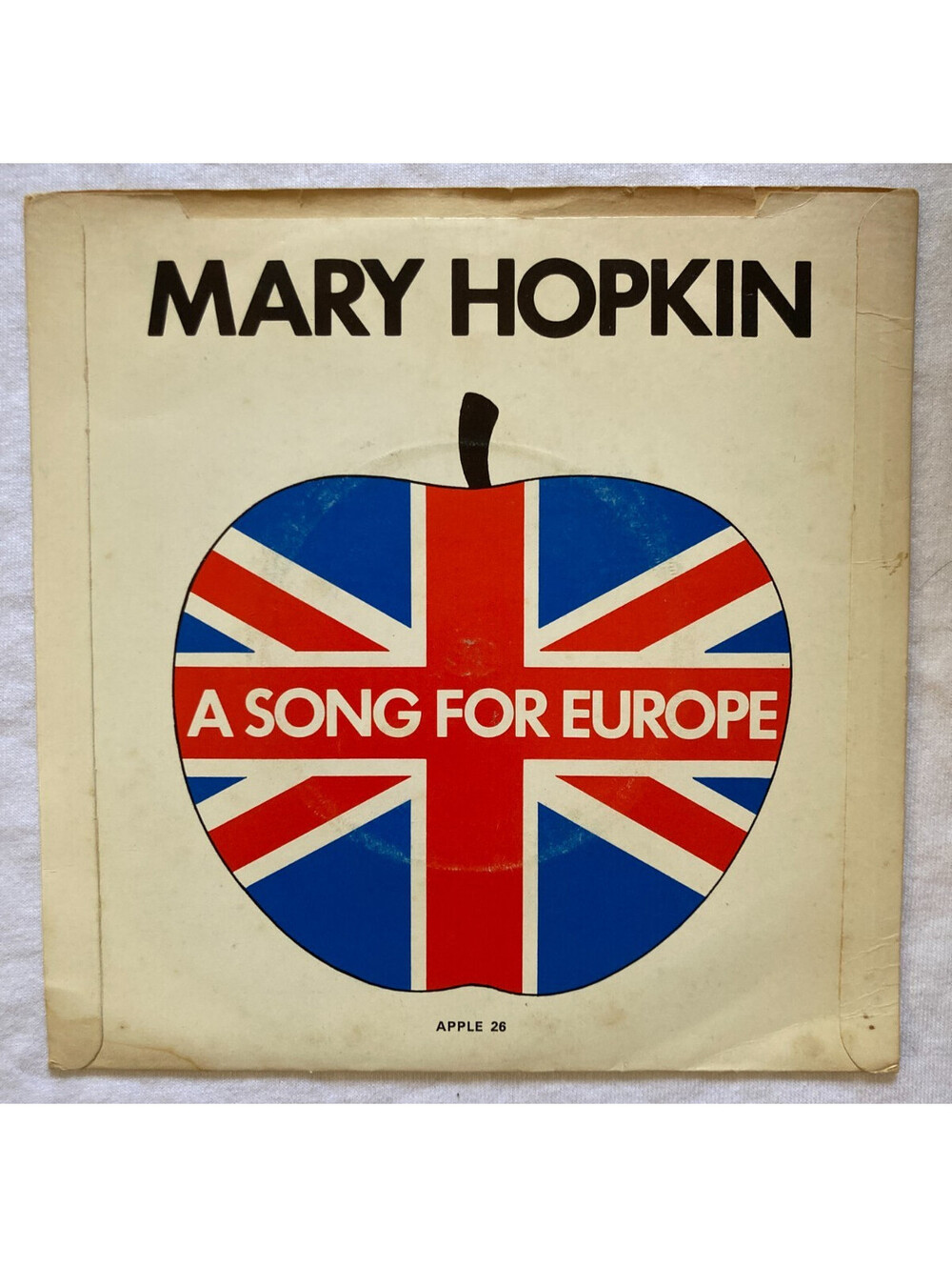 Mary Hopkin - A Song For Europe (1970) 7” Vinyl Single 45rpm APPLE RECORDS